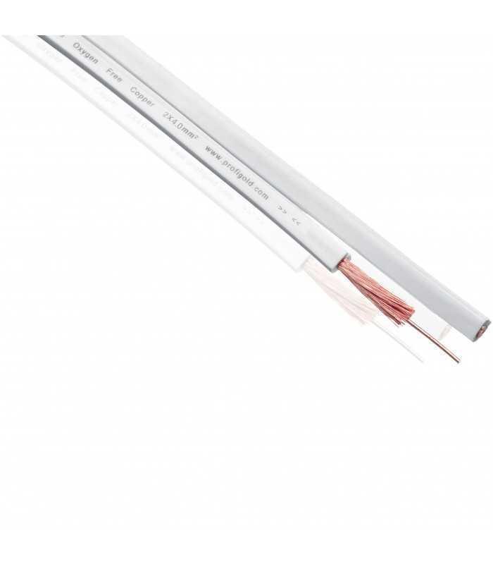 cablu difuzor 2x25 mm alb ofc cupru profesional profigold pgc7259 1