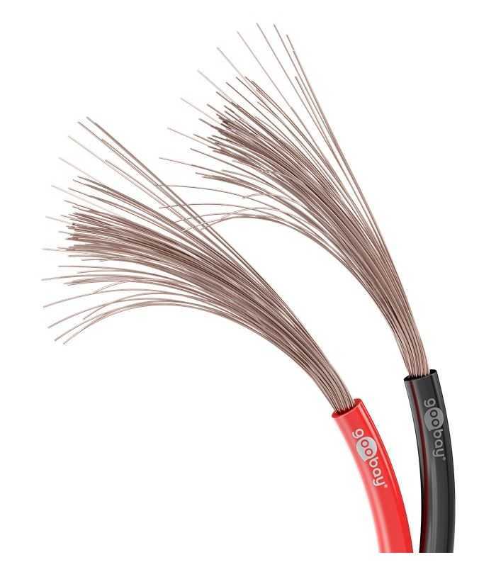 cablu difuzor 2x25mm2 litat cupru ofc negru rosu 10m goobay 15099 3