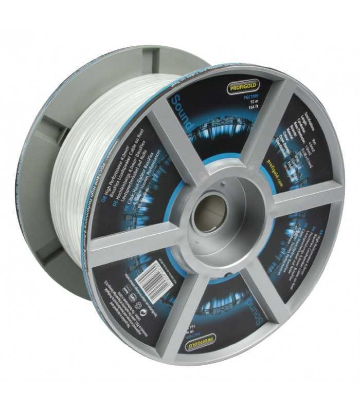 cablu difuzor 2x4mm alb ofc cupru profesional profigold pgc7409 2