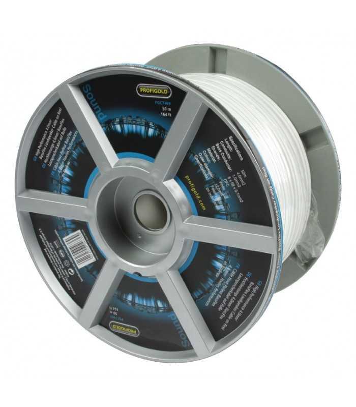cablu difuzor 2x4mm alb ofc cupru profesional profigold pgc7409 4