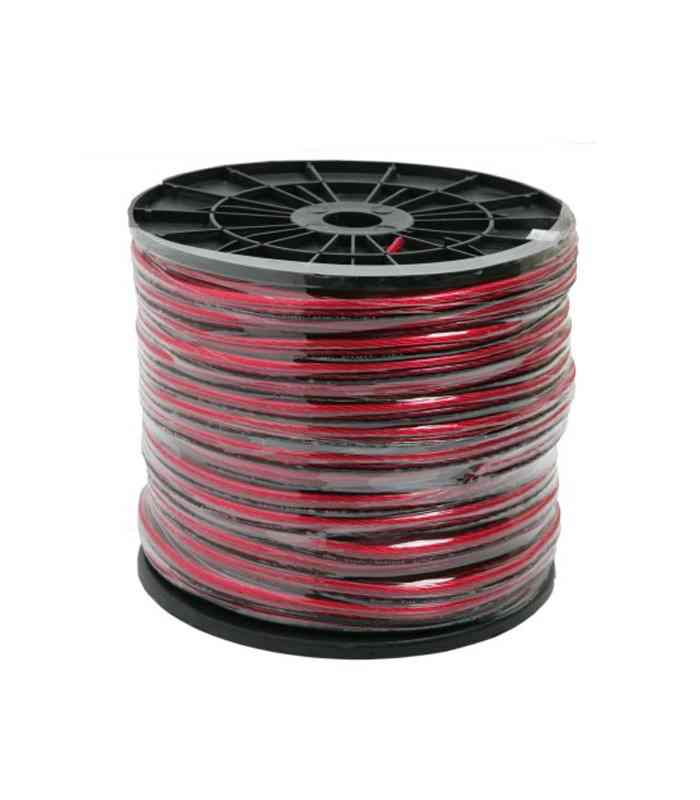 cablu difuzor 2x4mm ofc cca rosu negru transparent 1m nexus 20021 1