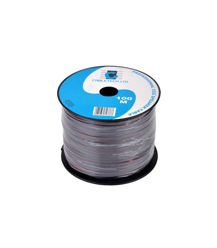 Cablu difuzor CCA 2x0.50mm negru Cabletech KAB0355