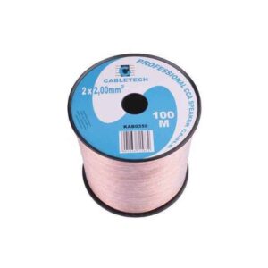 Cablu difuzor CCA 2x2.00mm transparent 1m la rola Cabletech KAB0359