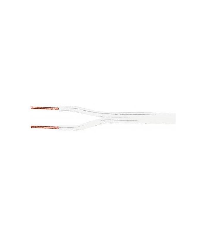Cablu difuzor CCA alb 2x0.75mm Well LSP-CCA0.75WE-100-WL