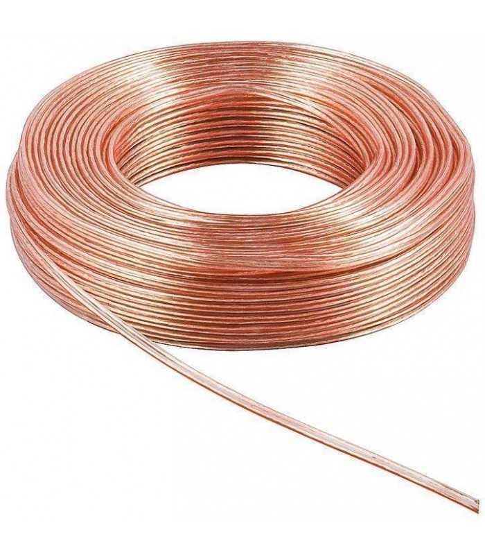 cablu difuzor cupru 2x25 mm transparent 10m ofc 999 oxygen free copper goobay 15130 1