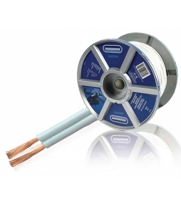 Cablu difuzor cupru OFC 2x0.75mm2 alb Bandridge LC1079