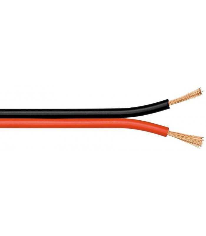 Cablu difuzor cupru OFC 2x1.50mm rosu/negru Goobay 15084