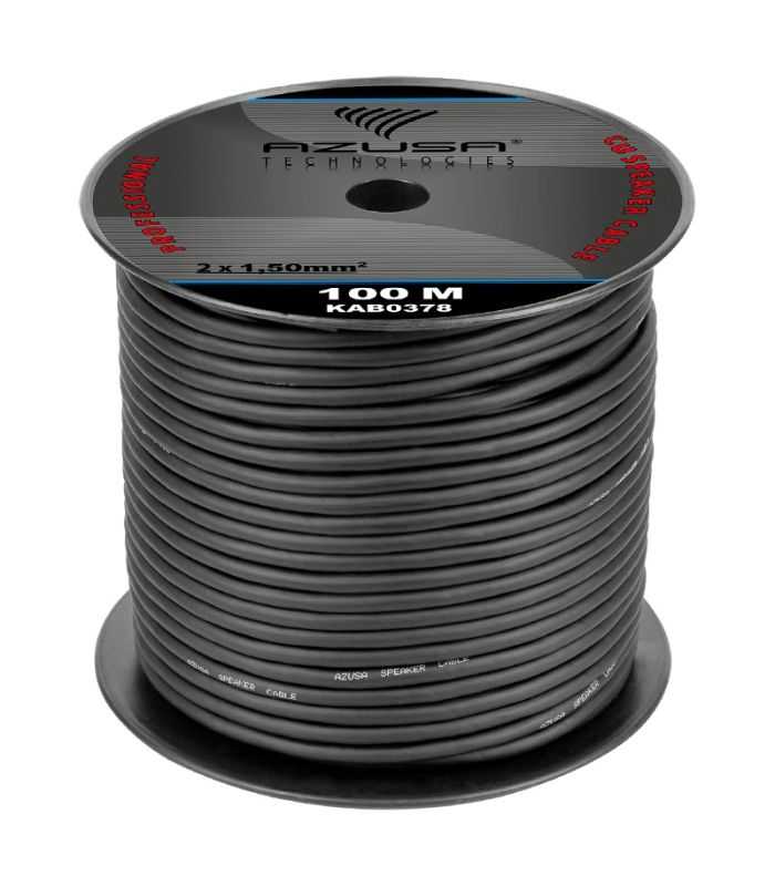 Cablu Difuzor Professional Rotund Izolat 2x15mm Cupru Fire Bumbac 72mm Azusa