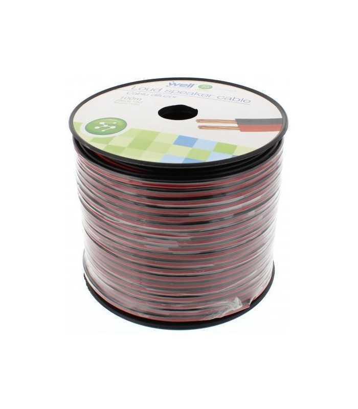 Cablu difuzor rosu/negru 2x1.50mm CCA Well LSP-CCA1.50BR-100-WL