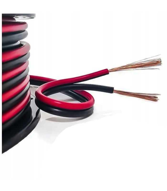 cablu difuzor rosu negru 2x15mm cupru 1m cabletech kab0334 1