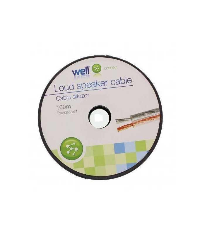 cablu difuzor transparent 2x075mm cca well lsp cca075tt 100 wl 1