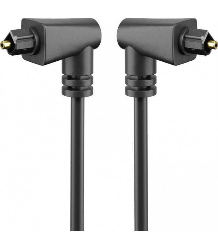 cablu din ambele parti toslink mufa in unghi 2m goobay 41593 1