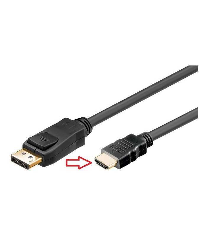 Cablu DisplayPort la HDMI 3m 1080p contacte aurite