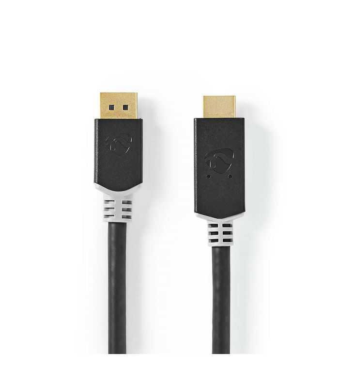 Cablu Displayport V14 Hdmi 4k 60hz 2m Aurit Antracit Nedis