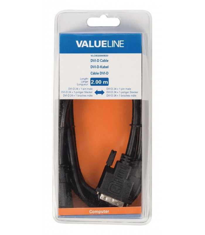 cablu dvi d 241 pin tata dvi d 241 pin tata 2m valueline 3