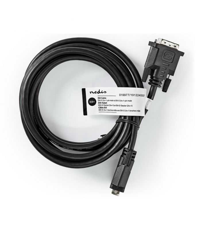 cablu dvi d 241 pin tata dvi d 241 pin tata 3m negru nedis 2