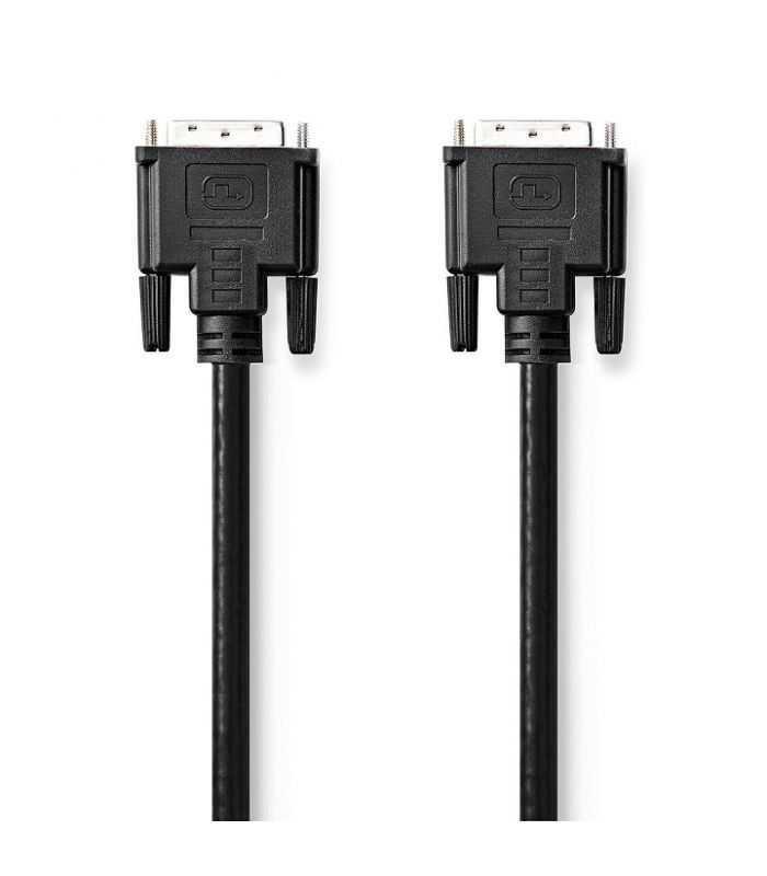 Cablu DVI-D 24+1-Pin tata - DVI-D 24+1-Pin tata 3m negru Nedis