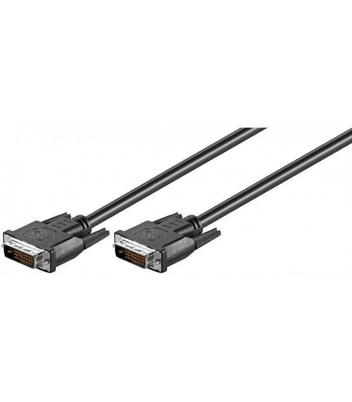 Cablu DVI-D 24+1p tata - DVI-D 24+1p tata 0.5m Dual-Link Full HD 1080p 1920x1080 WQXGA 2560x1600 Goobay
