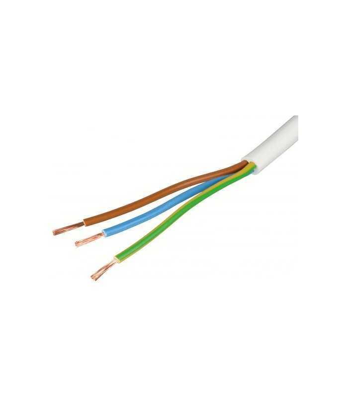 Cablu electric MYYM H05VV-F 3x2.5 mm alb