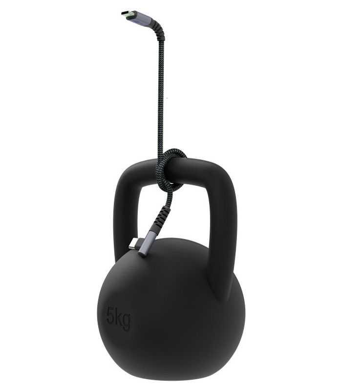 Cablu Elegant Extra Robust Textil 1m 60w Usb20 Type C 90 Grade Usb Type C Mufe Metalice Goobay 64659