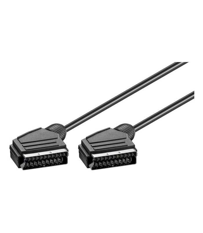Cablu Euro Scart 21 Pini 7mm Euro Scart 21 Pini 7mm 15m Tata Tata Negru