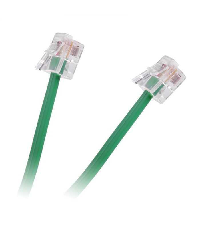 Cablu extensie telefonic verde 2m RJ11