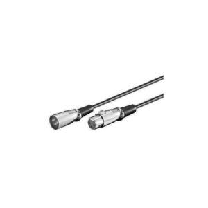 Cablu extensie XLR la XLR mama 2m Goobay