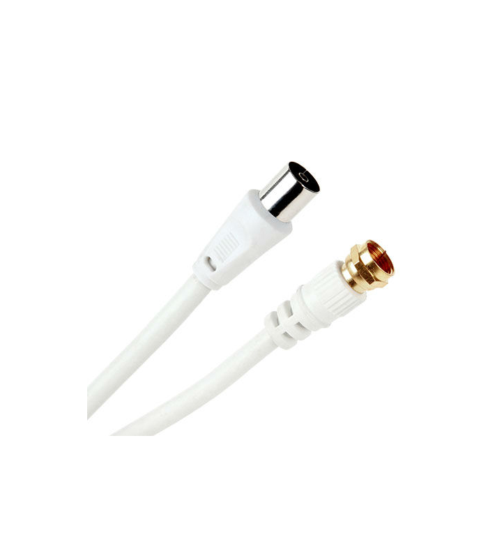 Cablu F la TV mama alb 1.5m