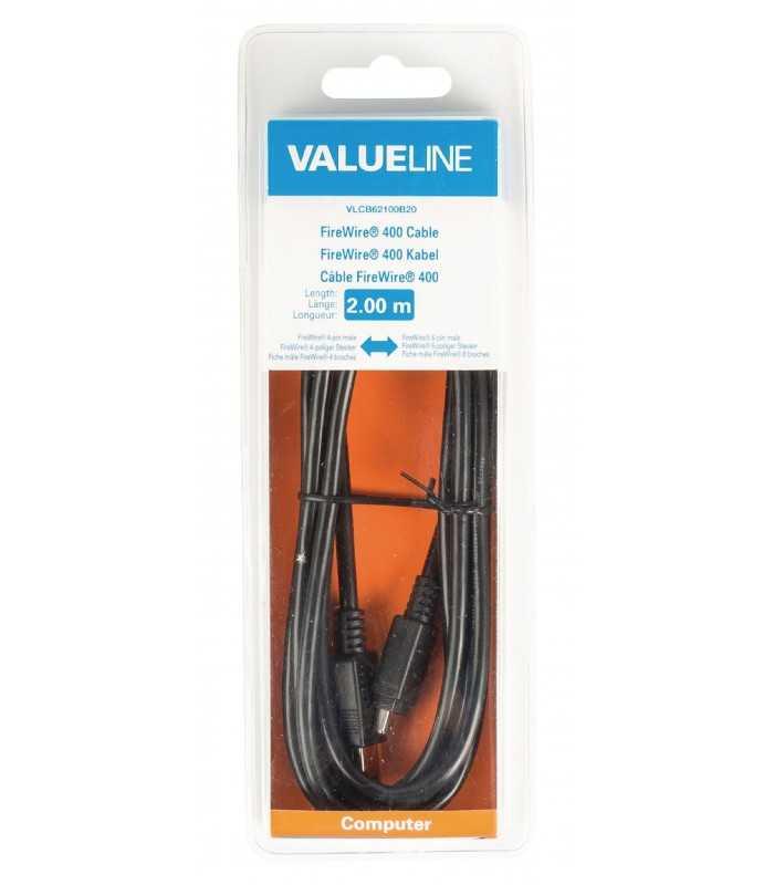 cablu firewire 400 4 pini tata 6 pini tata 2m valueline 3