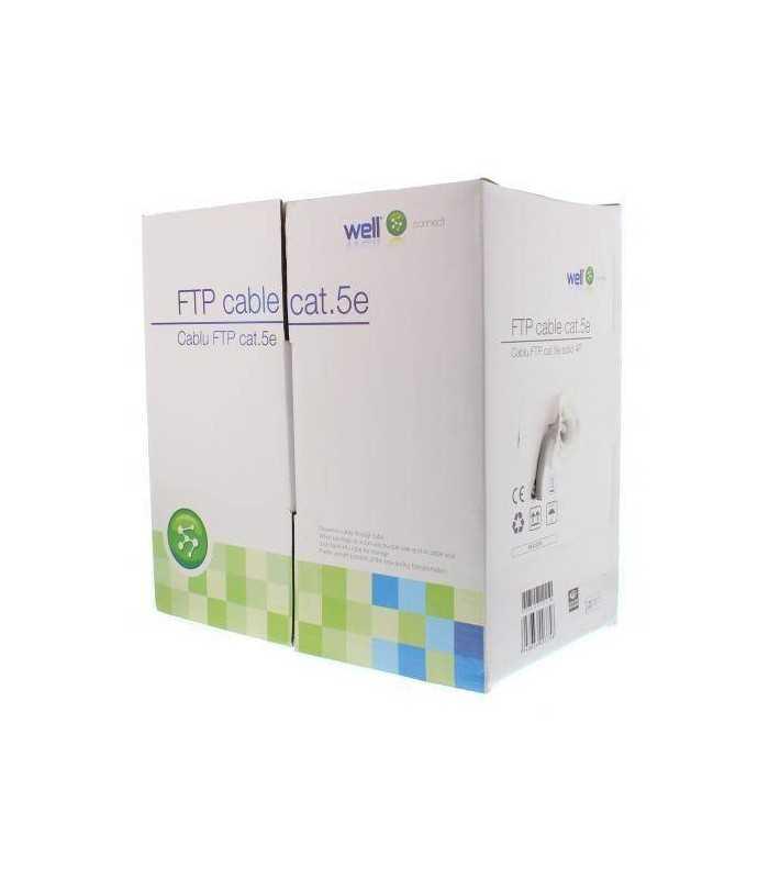 Cablu FTP CAT5e 8 fire din cupru 0.50mm Well