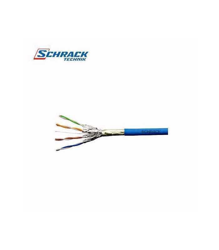 Cablu FTP Cat6a 8 fire din cupru 4x2xAWG23/1 500MHz LSOH-3 Schrack