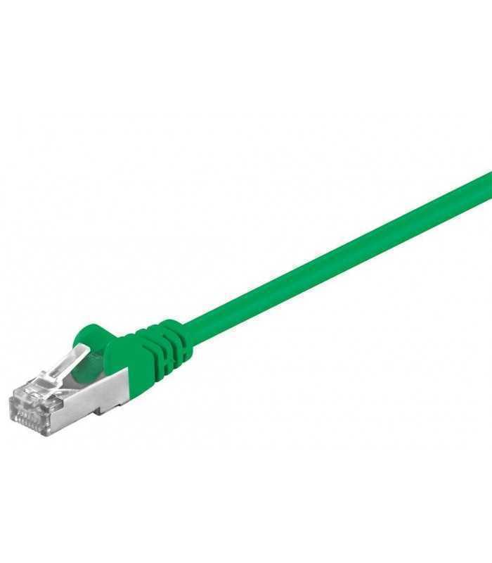 Cablu FTP verde CAT5E 0.25m RJ45-RJ45 Goobay