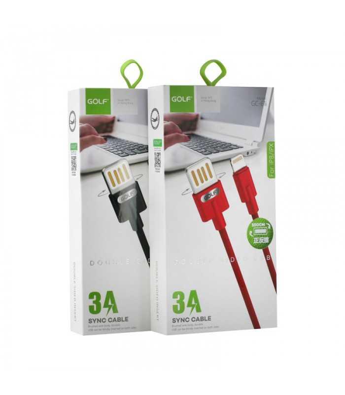 cablu golf double iphone 61i negru 3000mah 12m 1