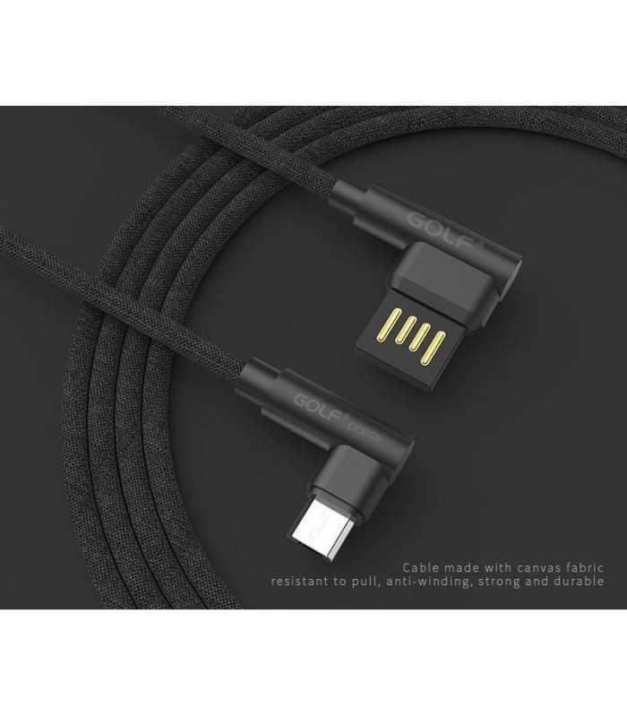 cablu golf pudding micro usb 48m 1m 24a negru 4