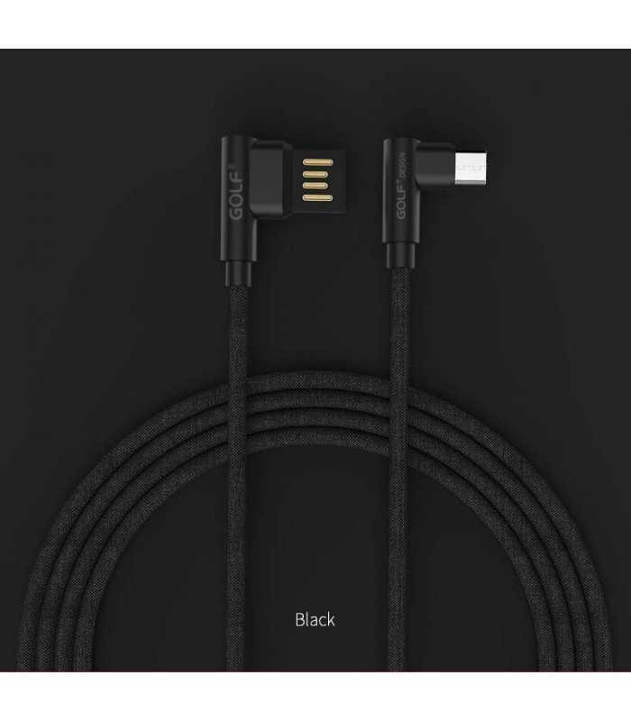 cablu golf pudding micro usb 48m 1m 24a negru 6