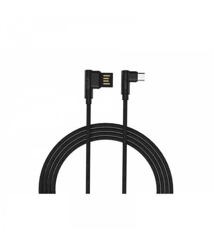 Cablu Golf Pudding Micro USB 48M 1m 2.4A negru
