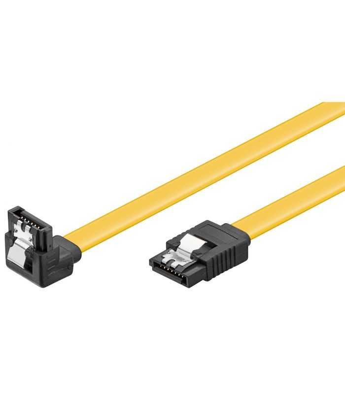 Cablu Hdd Sata Iii Sata 7 Pini 90 Grade 02m 6gbits Goobay 93946