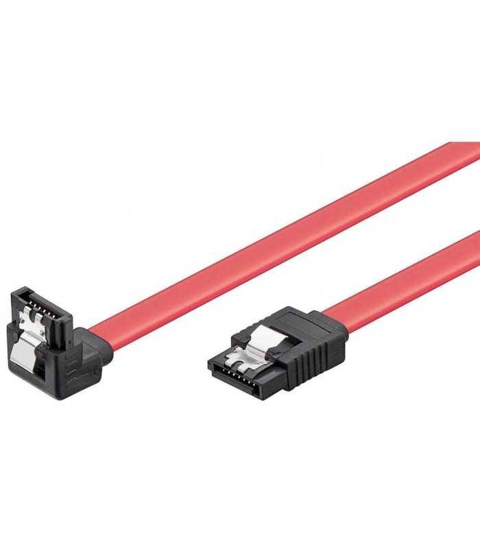 Cablu HDD SATA L - SATA L 90 grade 3GB/s cu clip 50cm Goobay