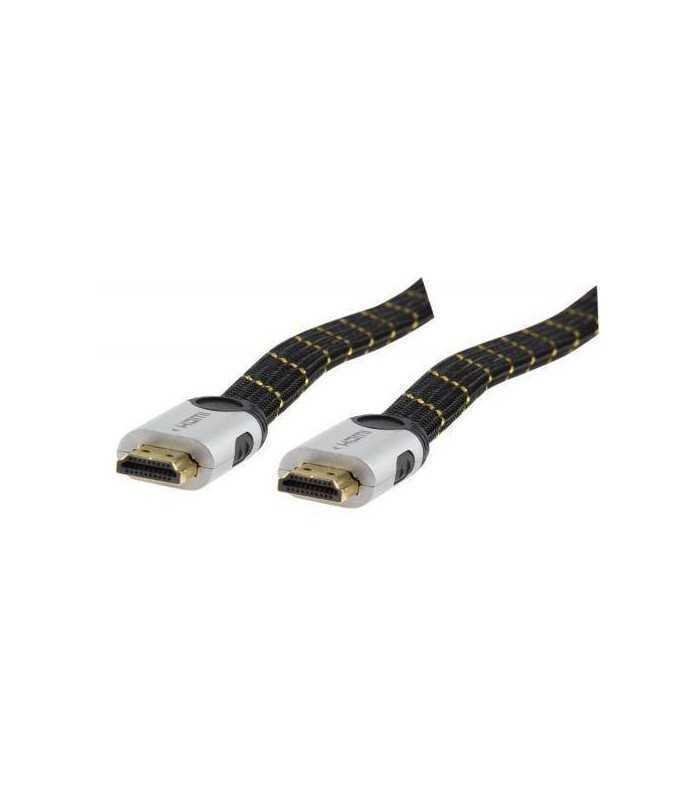 Cablu HDMI 19p tata - HDMI 19p tata metal 1.5m plat HDMI High speed Valueline