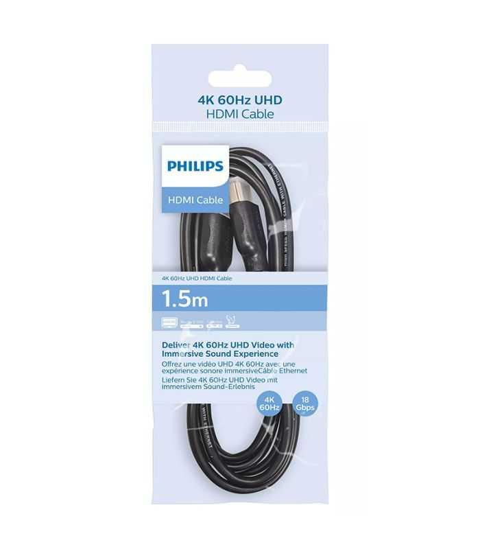 Cablu HDMI 2.0 UHD 1.5m 4K60Hz PHILIPS SWV5510/00 18Gbps Ethernet ARC
