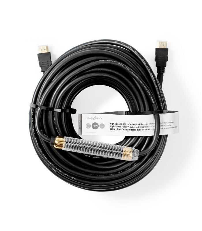 Cablu HDMI de mare viteza cu functie Ethernet 25m negru NEDIS