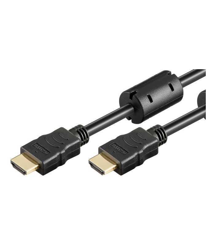 Cablu Hdmi Hdmi 1m V14 Hi Speed Conector Aurit Cu Ferita