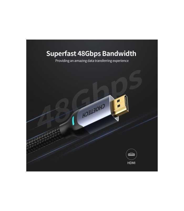 cablu hdmi hdmi 2m 8k60hz 4k144hz 2k165hz choetech xhh01 3
