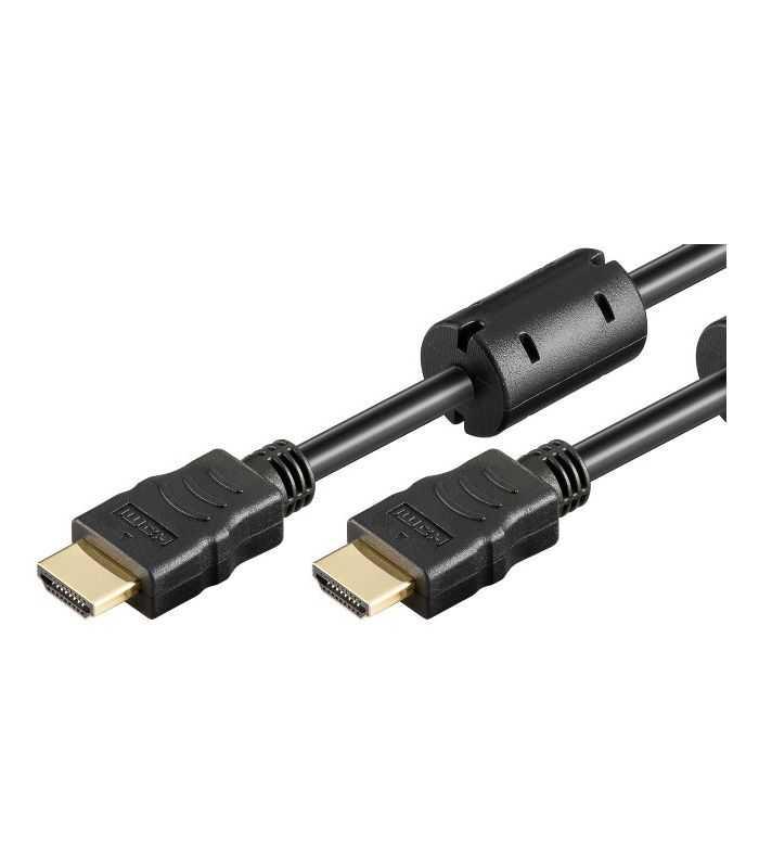 Cablu Hdmi Hdmi 5m Fe Hs V14 Contacte Aurite Cu Ferita Arc 3d Hec