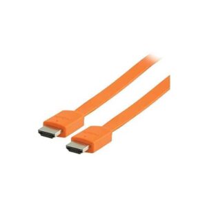 Cablu HDMI - HDMI High speed plat cu eternet 2m portocaliu VALUELINE