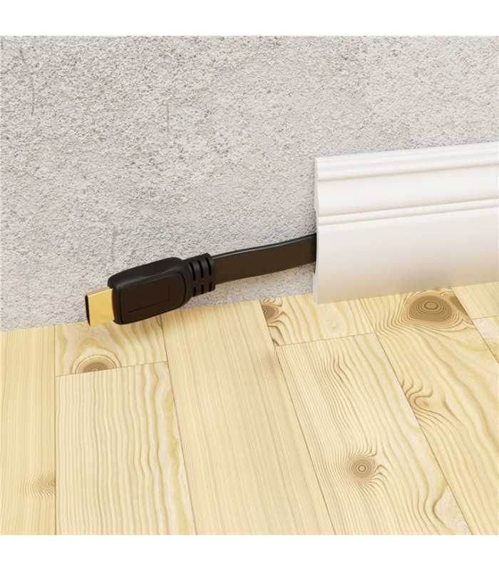 cablu hdmi plat 5m 14v 4k ultra hd ethernet 3d goobay 1