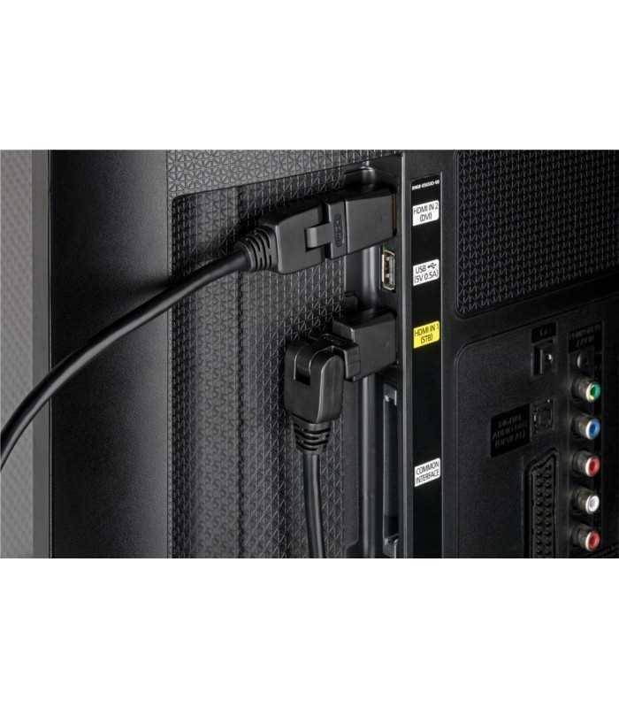Cablu HDMI V1.4 rotatie 360 grade 1.5m Ethernet 3D 4K Ultra HD 2160p 30Hz Goobay 4 cablu hdmi v14 rotatie 360 grade 15m ethernet 3d 4k ultra hd 2160p 30hz goobay 1