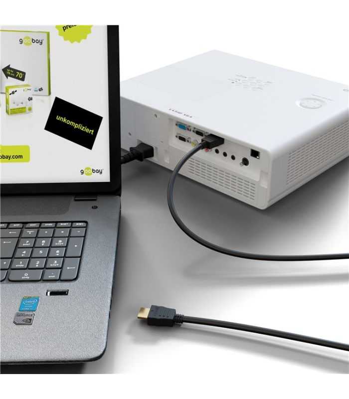 Cablu Hdmi V20 4k Ultra Hd 60hz 2160p Arc Ethernet 151p Tata Hdmi 151p Tata Aurit 75m Goobay