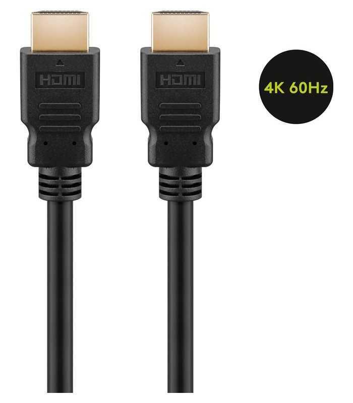 Cablu HDMI V2.0 4K Ultra HD 60Hz 2160p ARC Ethernet 15+1p tata - HDMI 15+1p tata aurit 7.5m Goobay