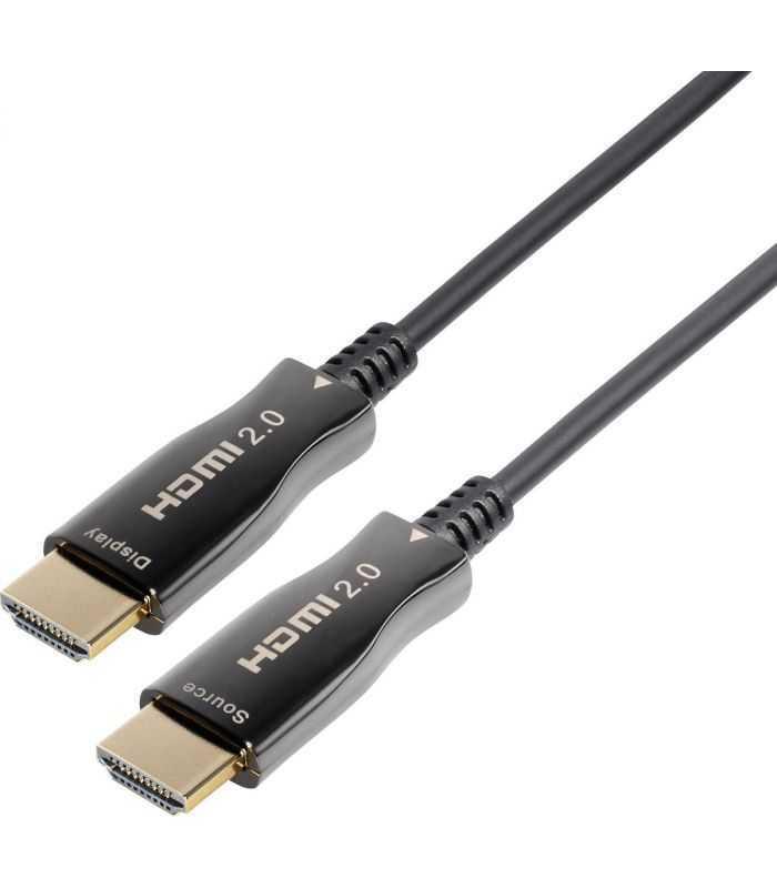 Cablu HDMI v2.0 cu fibra optica AOC HDMI tata - HDMI tata aurit 40m Well